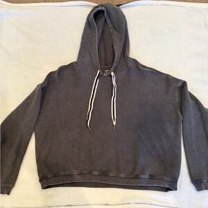 Aerie Charcoal Hooded Pullover